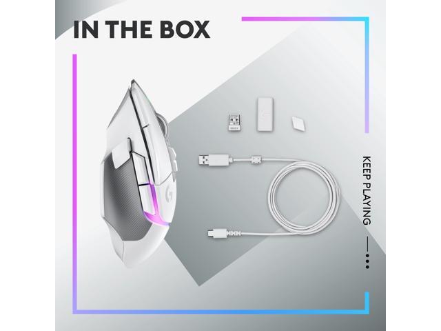 Logitech - G502 X PLUS LIGHTSPEED Wireless Optical Gaming Mouse with HERO 25K Sensor - Wireless - White - image 9