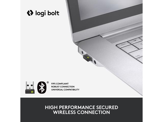 Logitech - Lift for Business Vertical Ergonomic Left Handed Wireless Mouse - Wireless - Graphite - image 2