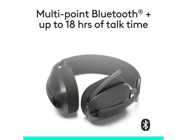 Logitech - Zone Vibe 100 Wireless Bluetooth Over-the-Ear Headphones with Noise-Cancelling Microphone - Graphite - image 5