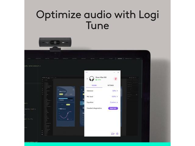 Logitech - Zone Vibe 100 Wireless Bluetooth Over-the-Ear Headphones with Noise-Cancelling Microphone - Graphite - image 8