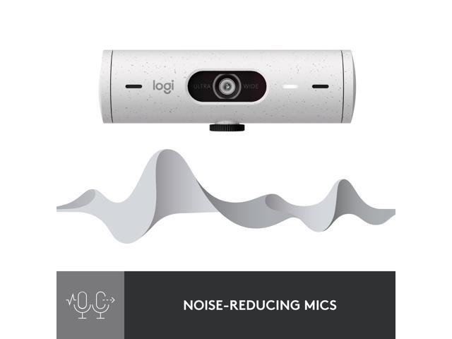 Logitech Brio 500 Full HD Webcam with Auto Light Correction,Show Mode, Dual Noise Reduction Mics, Webcam Privacy Cover, Works with Microsoft Teams,...