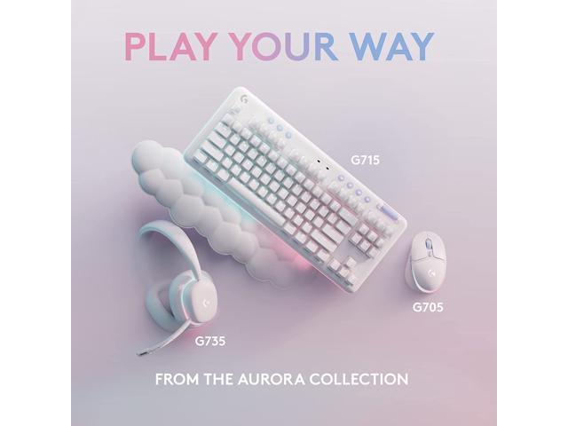 Logitech - G735 Aurora Collection Wireless Over-the-Ear Gaming Headset for Windows, Mobile - White Mist - image 7