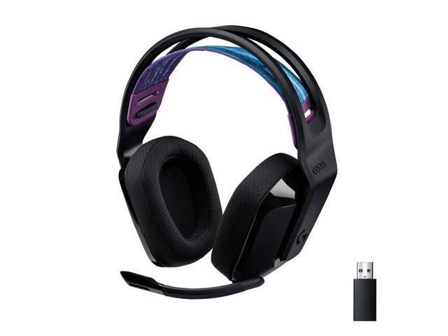 Logitech G535 LIGHTSPEED Wireless Gaming Headset - Lightweight on-ear headphones, flip to mute mic, stereo, compatible with PC, PS4, PS5, USB...