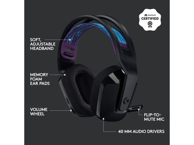 Logitech - G535 LIGHTSPEED Wireless Over-the-Ear Gaming Headset for Windows, PS5, PS4 - Black - image 7