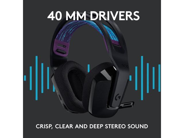 Logitech - G535 LIGHTSPEED Wireless Over-the-Ear Gaming Headset for Windows, PS5, PS4 - Black - image 10