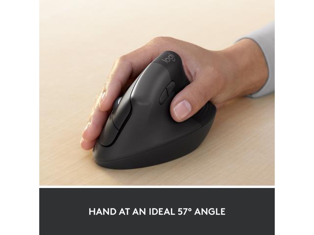 Logitech Lift for Business, Vertical Ergonomic Mouse, Wireless, Bluetooth or Secured Logi Bolt USB, Quiet clicks, Globally Certified,...
