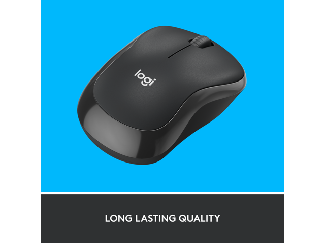 Logitech - M220 SILENT Wireless Optical Ambidextrous Mouse - Wireless - Graphite - image 5