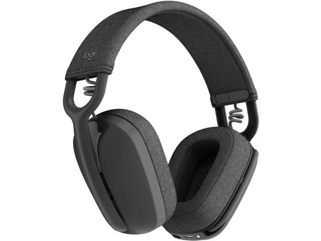 Logitech - Zone Vibe Bluetooth Headphones with Noise Canceling Mic for Google Meet, Google Voice, Zoom, Mac/PC (with receiver) - Graphite - image 5