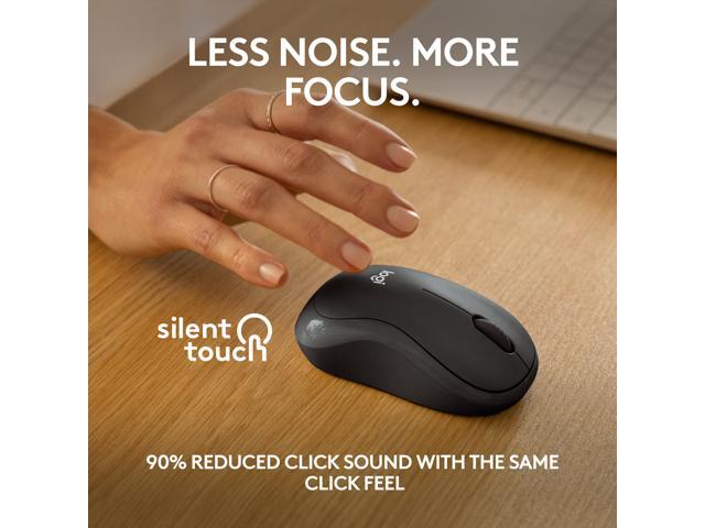 Logitech - M240 Silent Bluetooth Wireless Optical Ambidextrous Mouse - Wireless - Graphite - image 4