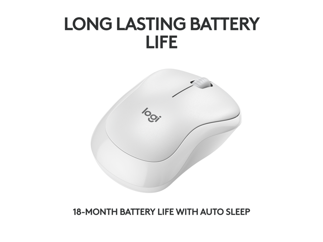 Logitech - M240 Silent Bluetooth Wireless Optical Ambidextrous Mouse - Wireless - Off-White - image 4