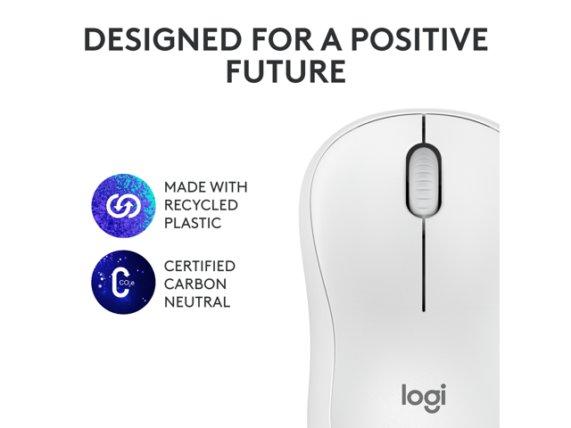 Logitech - M240 Silent Bluetooth Wireless Optical Ambidextrous Mouse - Wireless - Off-White - image 8