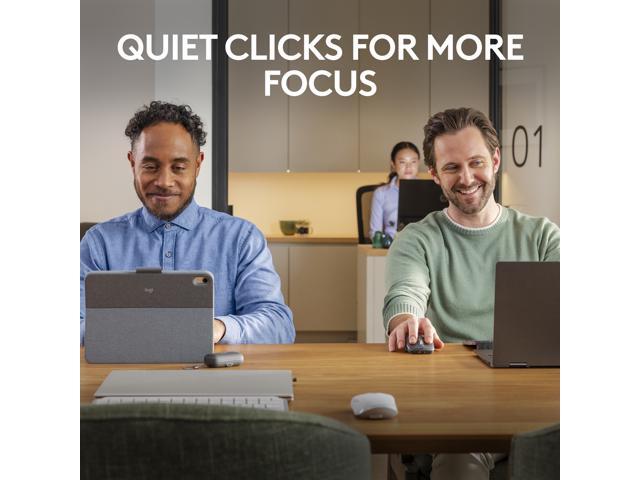 Logitech - MX Anywhere 3S Wireless Bluetooth Optical Fast Scrolling Mouse with Programmable Buttons - Wireless - Pale Gray - image 6