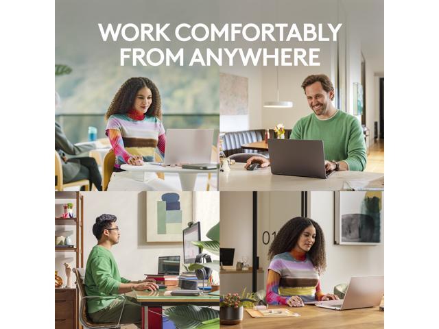 Logitech - MX Anywhere 3S Wireless Bluetooth Optical Fast Scrolling Mouse with Programmable Buttons - Wireless - Pale Gray - image 4