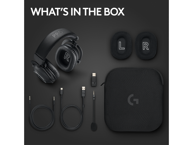 Logitech - PRO X 2 LIGHTSPEED Wireless Over-the-Ear Gaming Headset for PC, PS5, PS4, Nintendo Switch - Black - image 10