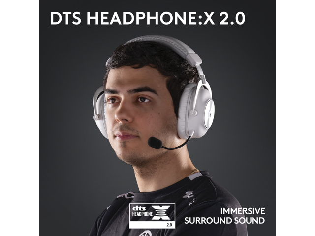 Logitech - PRO X 2 LIGHTSPEED Wireless Over-the-Ear Gaming Headset for PC, PS5, PS4, Nintendo Switch - White - image 7