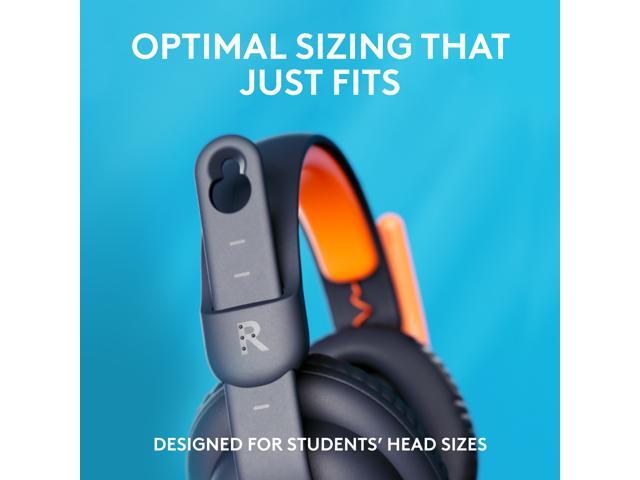 Logitech Zone Learn Wired Over-ear Headset with Microphone for Learners, 3.5 mm cable, for Windows/MacOS/iPadOS/Android/Mobile