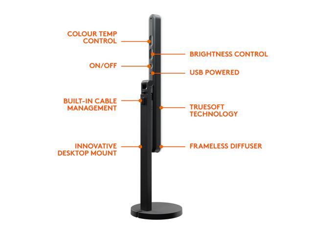 Logitech - Litra Beam Premium LED Streaming Key Light with TrueSoft and Brightness/Color Temperature Settings - Black - image 6