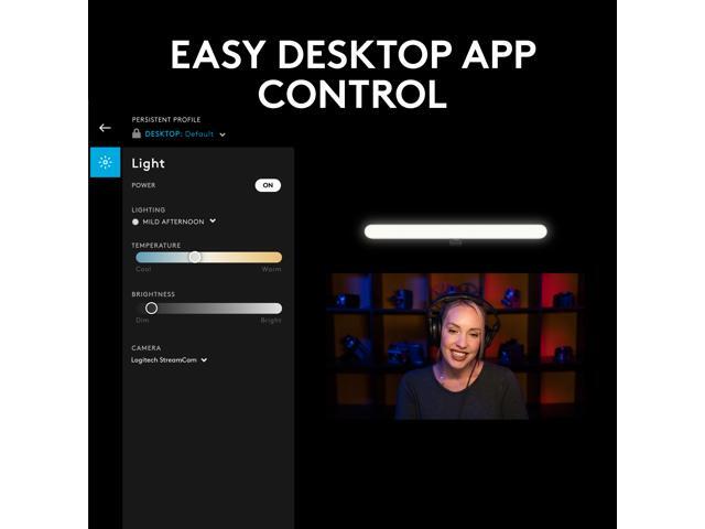 Logitech - Litra Beam Premium LED Streaming Key Light with TrueSoft and Brightness/Color Temperature Settings - Black - image 8