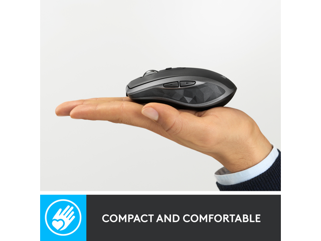 Logitech - MX Anywhere 2S Bluetooth Edition Wireless Laser Mouse with Hyper-Fast Scrolling - Wireless - Graphite - image 5