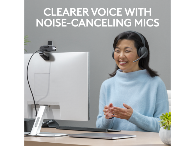 Logitech Zone 950 Premium Noise Canceling Headset with Hybrid ANC, Bluetooth, USB-C, USB-A, Certified for Zoom, Google Meet, Google Voice, Fast...