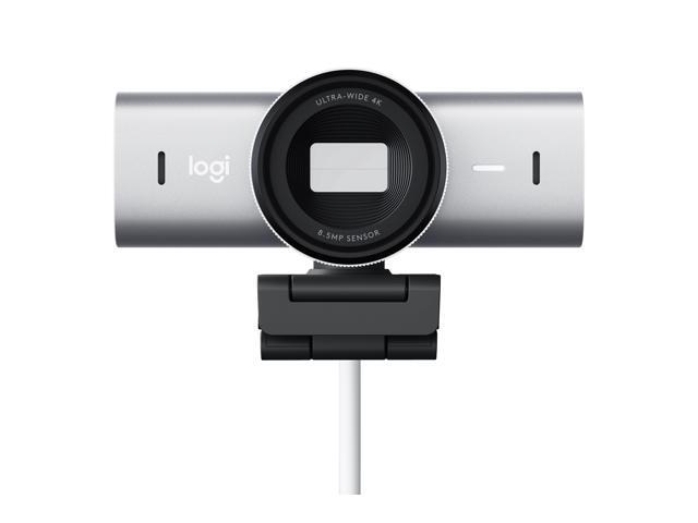 Logitech - MX Brio Ultra HD 4K Video Conference, Gaming and Streaming Webcam - Pale Gray - image 3