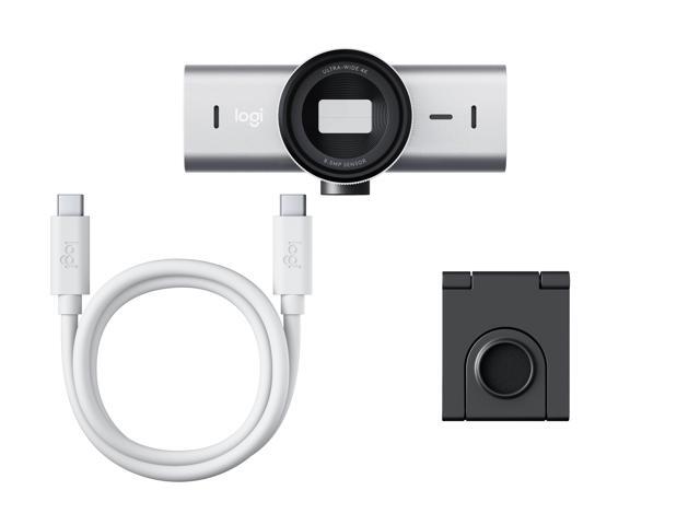 Logitech - MX Brio Ultra HD 4K Video Conference, Gaming and Streaming Webcam - Pale Gray - image 5