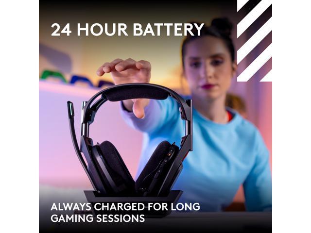 Logitech - A50 LIGHTSPEED Wireless Gaming Headset + Base Station (Gen 5) for Xbox, PlayStation 5, PC/Mac or Nintendo Switch - Black - image 9