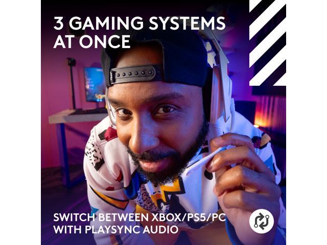Logitech - A50 LIGHTSPEED Wireless Gaming Headset + Base Station (Gen 5) for Xbox, PlayStation 5, PC/Mac or Nintendo Switch - White - image 3