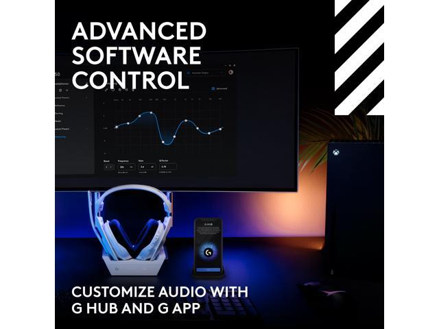 Logitech - A50 LIGHTSPEED Wireless Gaming Headset + Base Station (Gen 5) for Xbox, PlayStation 5, PC/Mac or Nintendo Switch - White - image 10