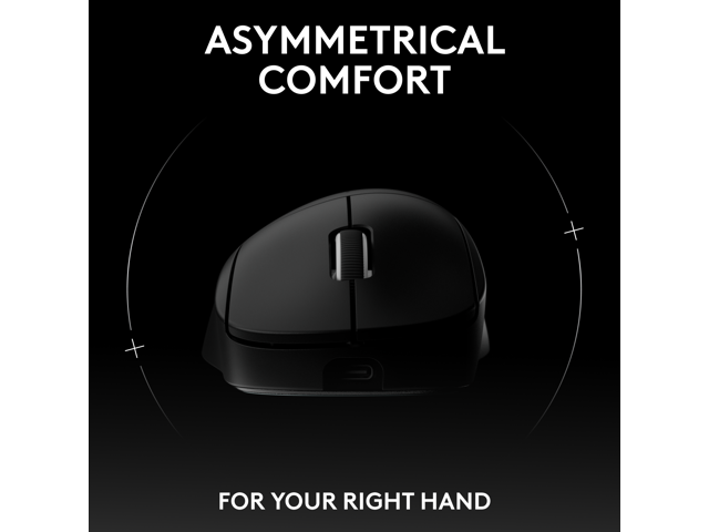 Logitech - PRO X Superlight 2 DEX Lightweight Wireless Optical HERO 2 Sensor 44 000 DPI Gaming Mouse with 5 Programmable Buttons - Wireless - Black - image 2