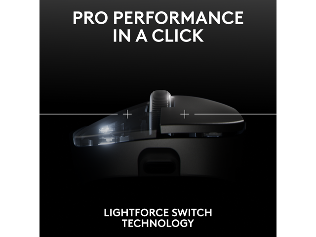 Logitech - PRO X Superlight 2 DEX Lightweight Wireless Optical HERO 2 Sensor 44 000 DPI Gaming Mouse with 5 Programmable Buttons - Wireless - Black - image 5