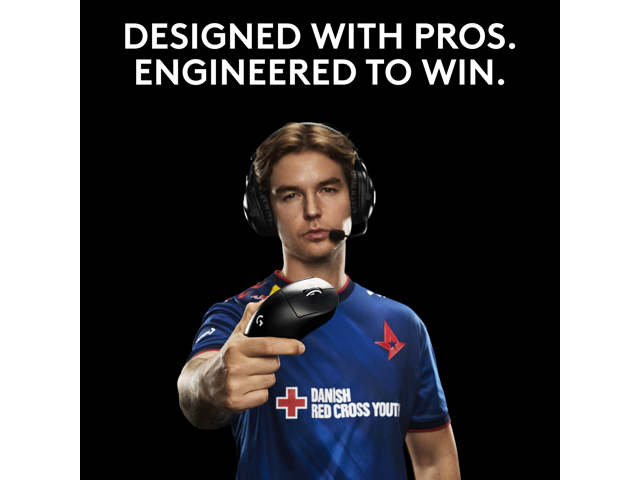 Logitech - PRO X Superlight 2 DEX Lightweight Wireless Optical HERO 2 Sensor 44 000 DPI Gaming Mouse with 5 Programmable Buttons - Wireless - White - image 6