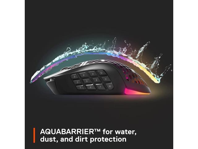 SteelSeries - Aerox 9 Wireless Ultra Lightweight Honeycomb Water Resistant RGB Optical Gaming Mouse With 18 Programmable Buttons - Wireless - Black - image 8