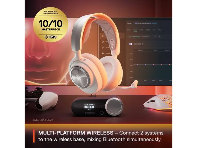 SteelSeries - Arctis Nova Pro Wireless Multi Gaming Headset for PC, PS5, PS4, Switch - White - image 6