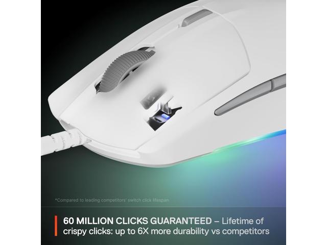 SteelSeries - Rival 3 Gen 2 Wired Optical Gaming Mouse with 3-Zone RGB - Wired - White - image 4