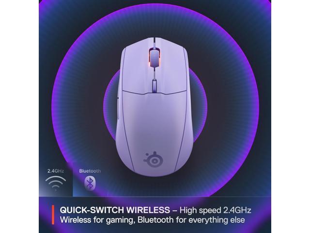 SteelSeries - Rival 3 Gen 2 Wireless Optical Gaming Mouse with Ultra-fast clicks - Wireless - Lavender - image 5