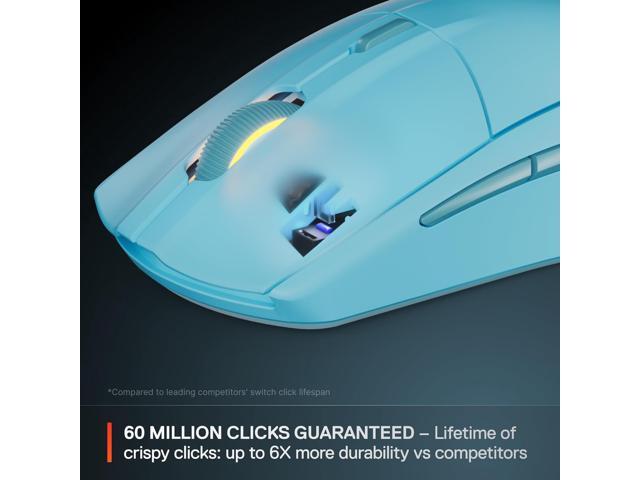 SteelSeries - Rival 3 Gen 2 Wireless Optical Gaming Mouse with Ultra-fast clicks - Wireless - Aqua - image 4