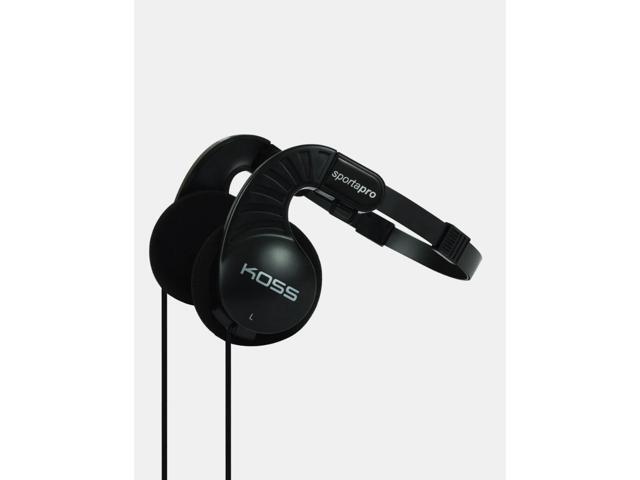 KOSS Sporta Pro On Ear prime Stereo portable Headphones, 3.5mm Plug, Lightweight - Black
