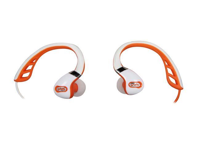 UPC 747192122140 product image for Polk Audio White/Orange UltraFit 3000 In-Ear Canal Sports Headphone - White/Oran | upcitemdb.com