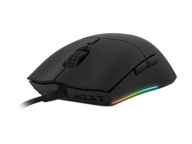 NZXT Lift - MS-1WRAX-BM - PC Gaming Mouse - Lightweight Ambidextrous Mouse - High-end PixArt 3389 Optical Sensor - 16k Resolution - RGB Lighting -...