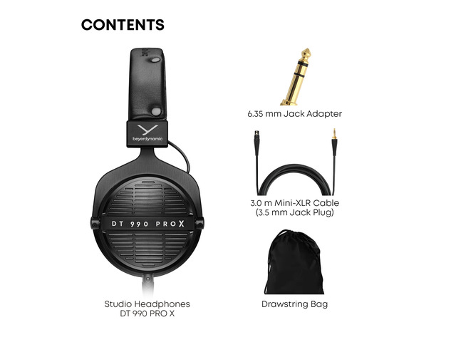 beyerdynamic DT 990 Pro X 48 ohm Wired Over-Ear, Open Back Professional Recording Studio Monitor Headphones for Mixing, Editing, Critical...