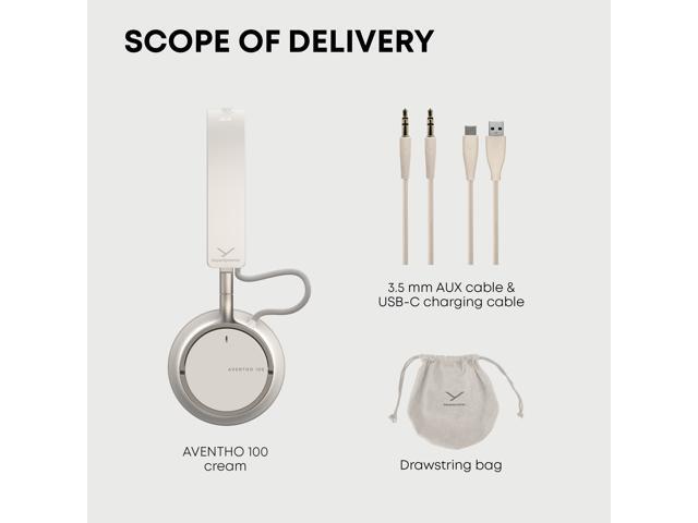 beyerdynamic Aventho 100 Wireless on-ear headphones with ANC - Cream