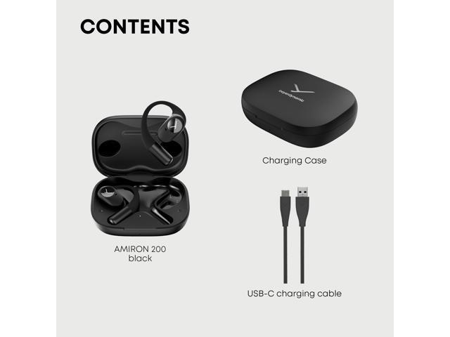 Beyerdynamic AMIRON 200 True Wireless Bluetooth Earbuds w/Ear Hooks. Running, Biking, Sport, Fitness Open Headphones with 36Hrs Playtime. IP54...