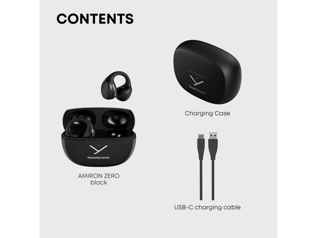 beyerdynamic Amiron ZERO Wireless Open-Ear Clip Earbuds - Headphones - Black