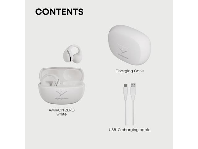 beyerdynamic Amiron ZERO Wireless Open-Ear Clip Earbuds - Headphones - White