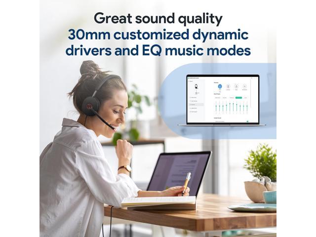Yealink UH48 ANC Wired Headset with Microphone, Active Noise Cancelling USB Headphones for PC, MS Teams Certified Works with All Other Call...