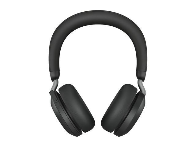 Jabra Evolve2 75 PC Wireless Headset with Charging Stand and 8-Mic Technology - Dual Foam Stereo Headphones with Advanced Active Noise Cancelling,...