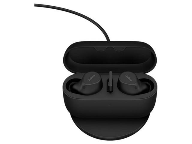 Jabra Evolve2 Buds USB-A UC True Wireless Earbuds with Wireless Charging Pad - Black - image 4