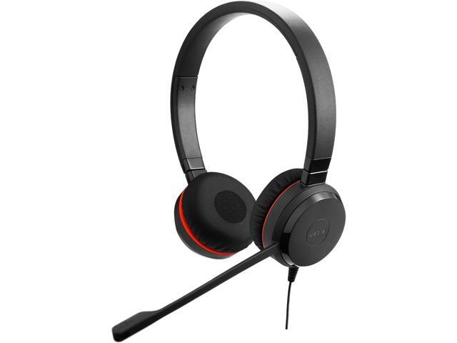Jabra Evolve 30 II (2025 Edition) Wired Dual-Ear Headset with Mic for Work - 3.5mm Jack or USB-A/USB-C Connectivity, with Noise-Cancelling.