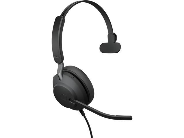Jabra Evolve2 40 SE (2026 Version) Wired Mono Noise-Cancelling Headset - Features 3-Microphone Call Technology and USB-C/A Cable - MS Teams...